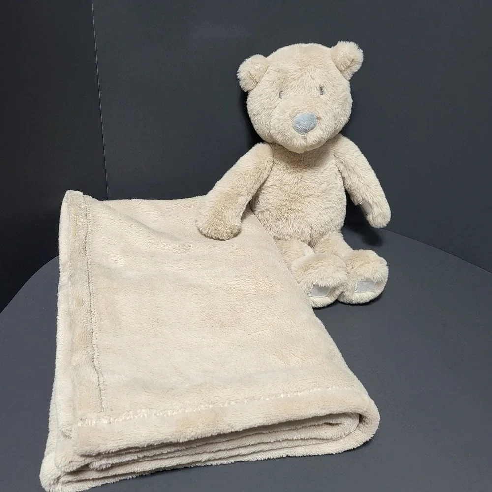 Cloud‎ Island Baby Bear Plush Security Blanket Comfort Toy Tan